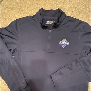 Navy KC Royals Quarter Zip Pullover